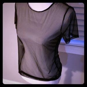 Sheer Victoria's secret black top